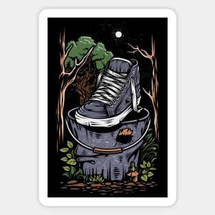 Sneaker In Pot Forest Magnet